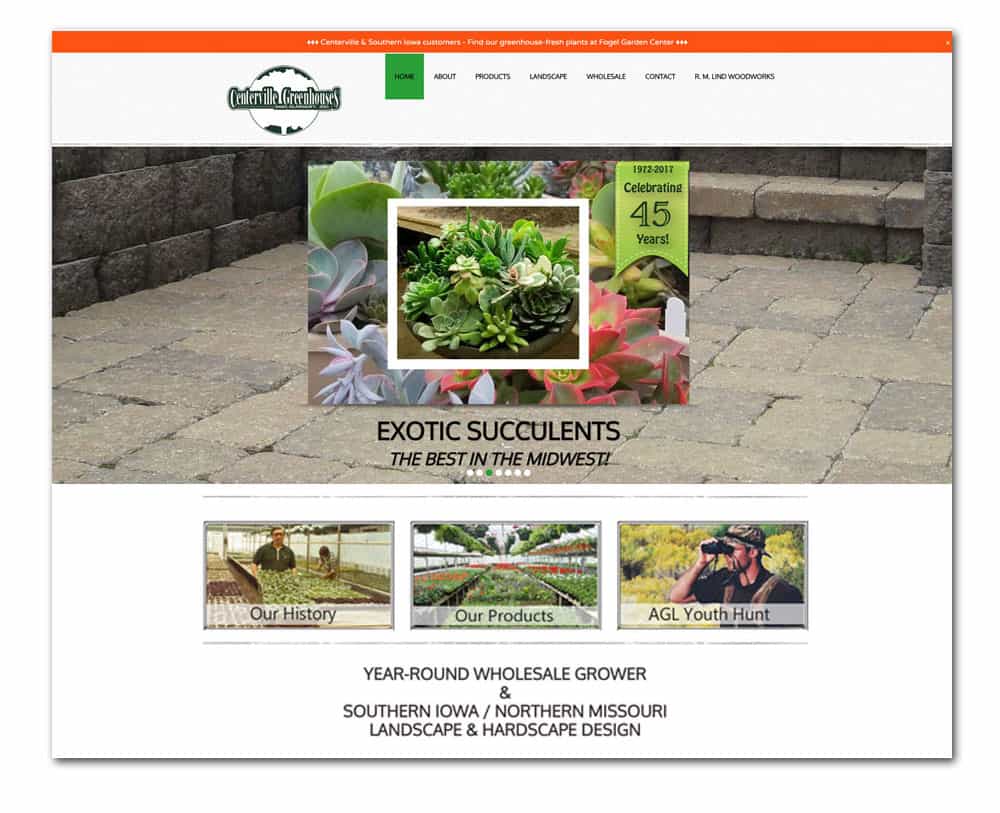 Centerville Greenhouses & Nursery - Centerville, Iowa